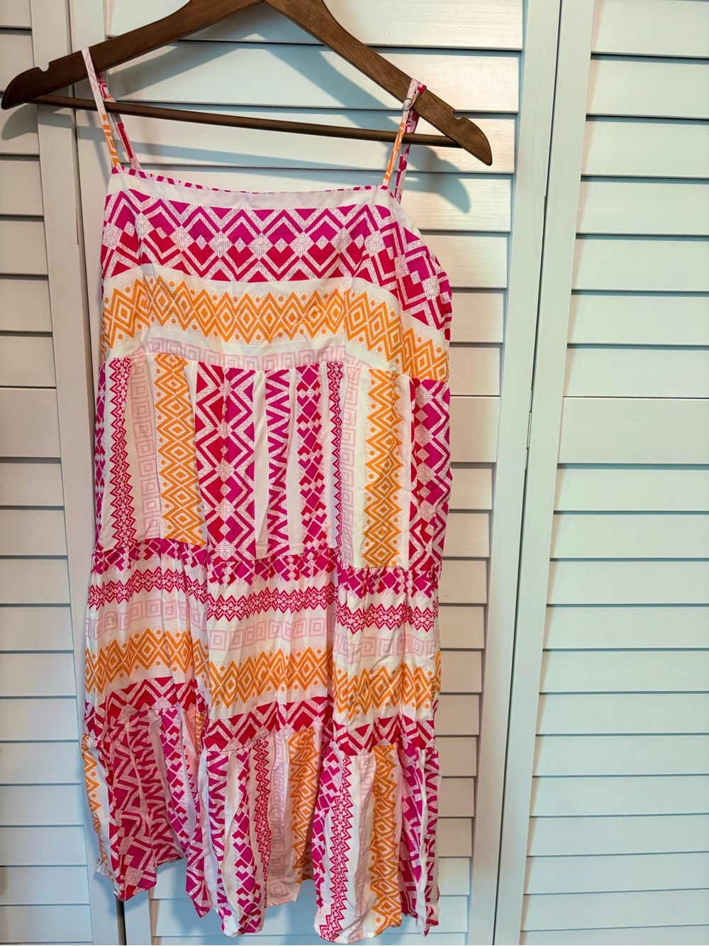 Geo Print Cami Mini Dress - Picture 3 of 6